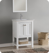 Fresca FCB2304WH-I Manchester 24" White Traditional Bathroom Vanity