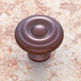 JVJ Old World Bronze 1 1/2" Georgian Door Knob - 34912