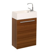 Fresca FCB8002TK-I Pulito 16" Small Teak Modern Bathroom Vanity w/ Integrated Sink