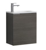 Fresca FCB8003GO-I Valencia 20" Gray Oak Wall Hung Modern Bathroom Vanity