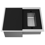 Vigo 24 In. Single Bowl Hampton Stainless Steel Undermount Kitchen Sink With Accessories