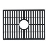 Vigo Silicone Protective Kitchen Sink Grid For 24 In. Single Basin In Matte Black
