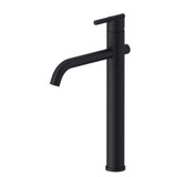 Gerber D225158BS Parma Single Handle Vessel Filler with Metal Grid Strainer 1.2gpm - Satin Black