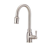 Gerber Opulence Single Handle Pull-Down Kitchen Faucet w/ Snapback Spray - Stainless Steel - D454057SS