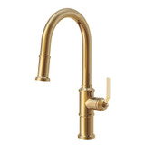 Gerber D454437BB Kinzie Single Handle Pull-Down Kitchen Faucet w/ Snapback Retraction 1.75gpm - Brushed Bronze