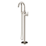 Gerber Contemporary Floor Mount Tub Filler Faucet Trim Kit with Showerstick Handshower 1.75gpm - Brushed Nickel - D300558BNT