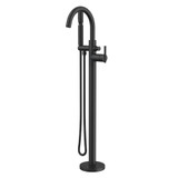 Gerber Contemporary Floor Mount Tub Filler Faucet Trim Kit with Showerstick Handshower 1.75gpm - Satin Black - D300558BST