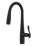 Gerber Selene Single Handle Pull-Down Kitchen Faucet w/ Snapback 1.75gpm - Satin Black - D454012BS