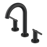 Gerber D303658BS Parma Trim Line Two Handle Widespread Lavatory Faucet w/ Metal Touch Down Drain 1.2gpm - Satin Black
