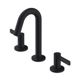 Gerber D303130BS Amalfi Trim Line Two Handle Widespread Lavatory Faucet w/ Metal Touch Down Drain 1.2gpm - Satin Black