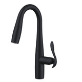 Gerber Selene Single Handle Pull-Down Prep Faucet w/ Snapback 1.75gpm - Satin Black - D150612BS