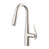Gerber Selene Single Handle Pull-Down Prep Faucet w/ Snapback 1.75gpm - Stainless Steel - D150612SS