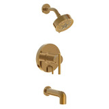 Gerber D511058BBTC Parma Single Handle Tub & Shower Faucet Trim Kit & Treysta Cartridge w/ Diverter on Valve & 5 Function Showerhead 1.75gpm -Brushed Bronze