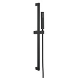 Gerber D462726BS Versa Square 30" Slide Bar Assembly w/ Single Function Rectangular Handshower 1.75gpm - Satin Black
