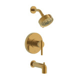 Gerber D511658BBTC Parma Single Handle Tub & Shower Faucet Trim Kit & Treysta Cartridge W/ Diverter On Tub Spout & 5 Function Showerhead 1.75gpm - Brushed Bronze