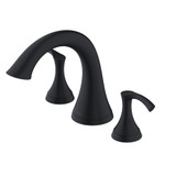 Gerber D300922BST Antioch Two Handle Roman Tub Trim Kit w/out Spray - Satin Black