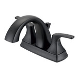 Gerber Vaughn Two Handle Centerset Lavatory Faucet w/ Metal Pop-Up Drain 1.2gpm - Satin Black - D307018BS