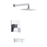 Gerber D502019TC Avian Single Handle Tub & Shower Faucet Trim Kit & Treysta Cartridge 2.0gpm - Chrome