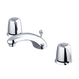 Gerber G004307161 Classics Two Handle Lavatory Faucet w/ Metal Handles & Metal Pop-Up Drain w/ Flex Connections 1.2gpm - Chrome