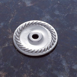 JVJ Satin Nickel 1 1/2" Diameter English Rope Back Plate - 86946