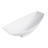 ALFI White Matte 71" Solid Surface Resin Free Standing Hammock Style Bathtub - AB9991