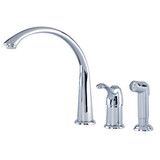 Gerber G0040103 Allerton Single Handle Hi-Arc Kitchen Faucet with Side Spray 1.75gpm Aeration/2.2gpm Spray - Chrome