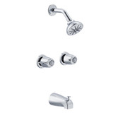 Gerber Classics 6 Inch Centers Two Handle Tub & Shower Faucet 1.75gpm - Chrome - G004652083