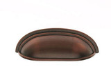 JVJ Old World Bronze Heavy Zinc 3" C/C Cup Door Pull - 85212