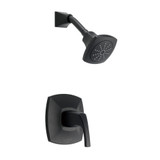 Gerber Vaughn Single Handle Shower Only Trim Kit & Treysta Cartridge 1.75gpm - Satin Black - D501518BSTC