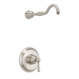 Gerber Opulence Single Handle Shower Only Trim Kit & Treysta Cartridge Less Showerhead - Brushed Nickel - D502757LSBNTC