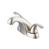 Gerber G0043011BN Viper Two Handle Centerset Lavatory Faucet w/ Metal Touch Down Drain 1.2gpm -Brushed Nickel