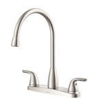 Gerber Viper Two Handle High Arc Kitchen Faucet 1.75gpm - Stainless Steel - G0040168SS