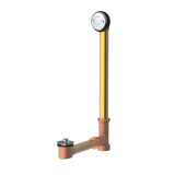 Gerber Classics Lift & Turn Drain for Roman Tub with Female Outlet Tee and "Clean Out Here" - Chrome - G00418537088