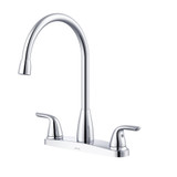 Gerber G0040168 Viper Two Handle High Arc Kitchen Faucet  1.75gpm - Chrome