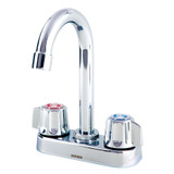 Gerber G0749251 Classics Two Handle Bar Faucet w/ Metal Fluted Handles 1.75gpm - Chrome