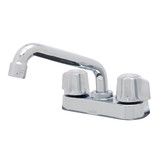 Gerber G0749244 Classics Two Metal Fluted Handle Laundry Faucet with 6 Inch Swing Spout - Chrome