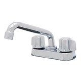 Gerber Classics Two Metal Fluted Handle Laundry Faucet with 6 Inch Swing Spout - Chrome - G0749244