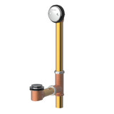 Gerber G004184587 Classics Auto Trip Fit-all 20 Gauge Drain for Standard Tub with Horizontal Installation - Chrome
