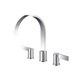 Flusso 145.2410CP 3 Hole Deck Mount Roman Tub Faucet - Polished Chrome