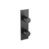 Flusso 100.2780MB 3/4" Thermostatic Shower Valve & Trim - 3-Output - Matte Black