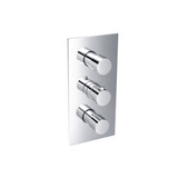 Flusso 3/4" Thermostatic Valve & Trim - 4 Output - Polished Chrome - 100.4801CP