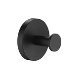Flusso Brass Bathroom Towel / Robe Hook - Matte Black - 100.1001MB