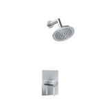 Flusso 100.3050SB Single Output Shower Faucet Set With Brass Shower Head & Arm - Satin Brass