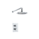 Flusso Single Output Shower Faucet Set With Shower Head And Arm - Polished Chrome - 145.7000CP
