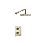 Flusso Single Output Shower Faucet Set With Shower Head And Arm - Brushed Nickel - 100.7000BN