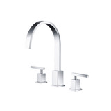 Flusso Three Hole 8" Widespread Two Handle Bathroom Faucet - Polished Chrome - 150.2000CP