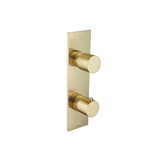 Flusso Trim For Thermostatic Valve - Satin Brass - 100.4000VTSB