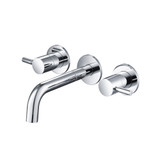 Flusso Two Handle Wall Mounted Tub Filler - Matte Black - 100.2450MB