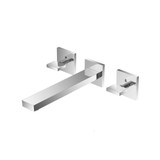 Flusso Two Handle Wall Mounted Tub Filler - Matte Black - 160.2450MB