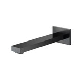 Flusso Wall Mount Non Diverting Tub Spout - Matte Black - 160.2300MB